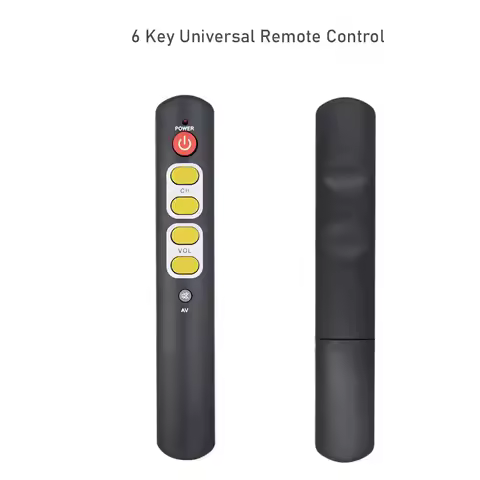 Learning Remote Control with Big Buttons, 6 Keys Universal Remote Control Smart Controller for TV ST