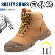 (FREE 1 Sock) Safety Shoes 918 Lace up Zip Mid cut Safety footwear Green Yellow Black ( FREE 1 PASAN
