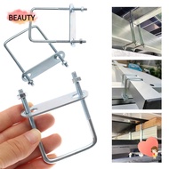 BEAUTY 2Sets Square Clamp, Screw Right Angle U-bolt Pipe U-clamp,  With Baffle M6 Iron Squa Bolt