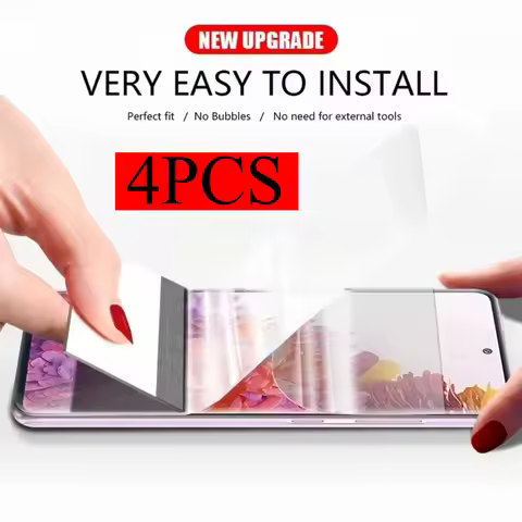 4Pcs Hydrogel Screen Protector Film For Samsung Galaxy S24 S23 S22 S21 S20 S25 Ultra Plus HD Film Fo