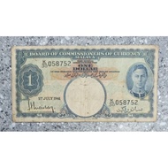 1 Dollar George King Straits Settlements