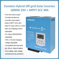Zamdon Hybrid Offgrid Solar Toroidal Pure Sine Wave Power Inverter 1000W 24V (Wall-mounted)