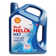 [IMPORT] SHELL HELIX HX7 10W40 4L ENGINE OIL SEMI SYNTHETIC Minyak Hitam Kereta Car Proton Toyota Perodua