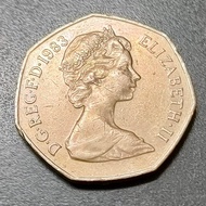 UK QE II 50 Pence 1983