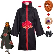 Tobi Obito Cosplay Costume Akatsuki Long Sleeve Cloak Halloween Carnival Funny Adult Cosplay