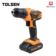 TOLSEN สว่านไขควงไร้สาย 10มม. Li-ion 2000mAh 20V-2 #79033 TOLSEN (แบตเตอรี่ 2 ก้อน)
