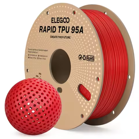 ELEGOO Rapid TPU 95A Filament 1.75mm Red/Black/White For EU US DE