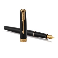 Parker | ปากกาพู่กันสีดำมันวาวพร้อมคลิปทอง