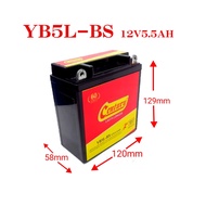 ♨YB5L YB5L-BS BATTERY GEL (12V5.5AH)  LC135 V1  LAGENDA 110Z  EGO V1  DEMAK EVO Z  EX5 ELEC YTZ5S YUASA YOKOHAMA♖