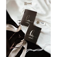VOWS CARD • VOWS CEREMONY CARD • NNT DESIGN