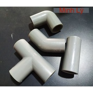 Binh Minh PVC accessories: Co 21 Loi 21 Connector 21 Te 21 - Ba Dang Electricity and Water