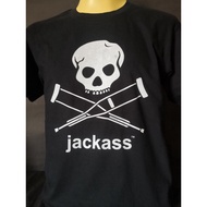 เสื้อวงนำเข้า Jackass Johnny Knoxville Steve-O Skateboard Hardcore Punk Rock Style Vintage Gildan T-