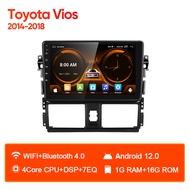 IUYIN 10.1inch for Toyota Vios 2014 2015 2016 2017 2018 Android 12.0 Head Unit Carplay Android Auto 