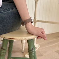 Apple-skin 純素皮革錶帶，適用於 Galaxy Watch 8、Apple Watch 11