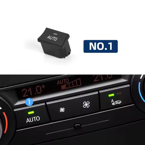 64119344143 Car Air Conditioning AC Ventilation Adjust Switch Button For BMW 1 3 X1 X3 Series E82 E8