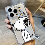 Cute White Snoopy Dog Phone Case For Samsung Galaxy S26 S25 Ultra Edge Plus FE A17 A07 A16 M16 F16 A