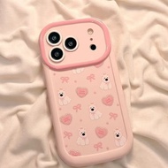 Ribbon Shape Dog Pattern Phone Case, Suitable for Apple 16pro, New iPhone15promax Phone Case, Cartoo