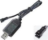 Aliwisdom Universal RC Charger Cable with SM-2P Plug Connector for (4-8s) 4.8V 6V 7.2V 8.4V 9.6V Ni-