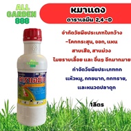 หมาแดงน้ำ ดาราเอมีน กำจัดวัชพืชใบกว้าง ยาฆ่าหญ้า ผักบุ้ง แห้วหมู กก หญ้าใบกว้าง หญ้ายาง ตราหมาแดง 24