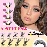 640Pcs Diy Eyelash Extension Kit - D Curl Single Lash Hybrid Eyelash Cluster (9-16Mm) Reusable