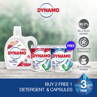 [BUY 2 FREE 1] DYNAMO Laundry Detergent EAU DE Rose 2.6kg Free 1.3kg +EAU DE Rose 10ml*20pcs FREE Fr