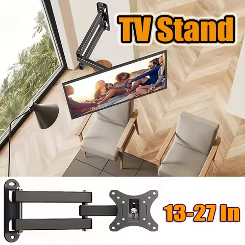 1 PCS Adjustable TV Monitor Wall Mount Bracket for Most 13-27 In/10-32 in 360° Rotated Expansion tv 
