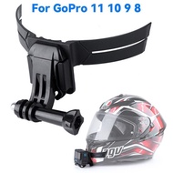 Motorcycle Helmet Chin Stand Mount Holder For Insta360 One X3 Gopro 11 10 9 Full Holder For DJI Action 3 Camera Accessories
