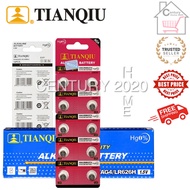 TIANQIU Battery AG4/LR626H/377A 1.5V Alkaline Battery 10pcs