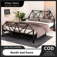 Iron Frame Bed Full Double Bed American Bed Frame Simple Retro European Iron Bed Princess Bed