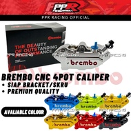 BREMBO CNC 4POT CALIPER PUMP SIAP BRACKET DEPAN FRONT MINI 4POT M3 M4 M5 GSX K50 GP4 Y15ZR Y LC5S LC