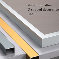 Aluminum Alloy U-Shaped Channel Ceiling Background Wall Embedded Decorative Strip Stainless Steel Ed