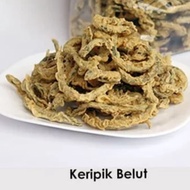 KERIPIK BELUT 500 GRAM ASLI GURIH ENAK PREMIUM IKAN BELUT