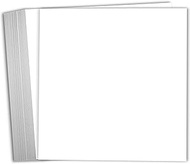 Hamilco 6x6 White Scrapbook Cardstock Paper 65lb Cover 100 Pack