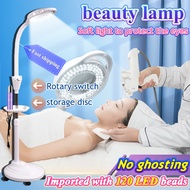 beauty lamp magnifying glass with light led floor lamp Adjustable height and angle with wheels 美容灯