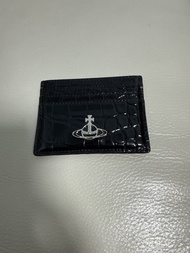 Vivienne Westwood 黑色鱷魚紋卡片套