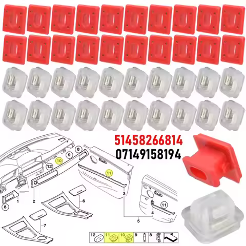 20/40pcs Car Door Interior Dashboard Dash Trim Moulding Clip For BMW 3 Series E46 E90 E91 E92 E93 X5