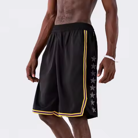 2026 New Men's Black 3D Print Mesh Basketball Shorts Y2K Oversized Casual Pants Suitable for Daily A