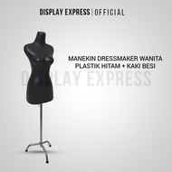 Manekin Setengah Badan / Patung DRESSMAKER wanita PLASTIK HITAM