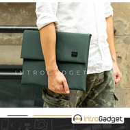 ori code370❤ tas laptop asus hp apple pofoko sleeve macbook pro air - 12/13 inchi darkgreen