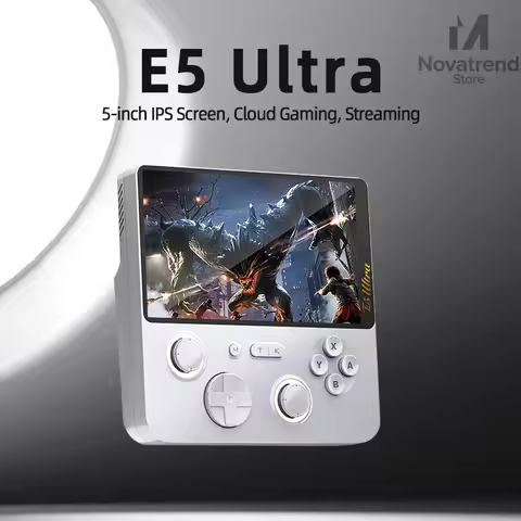 GAMEMT E5 Ultra Game Console 5" 1280*720 60Hz IPS Touch Screen 5000mAh Hall-Effect Joystick Portable