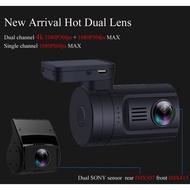 Mini 0906_4K Car Camera Car 2CH 4K+1080P WiFi Dash Cam with GPS