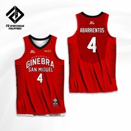 BRGY. GINEBRA 2026 ABARRIENTOS BROWNLEE THOMPSON AGUILAR ROSARIO PBA FULL SUBLIMATED JERSEY