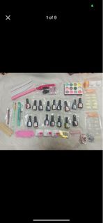Nail manicure pedicure gel polish acrylic powder set / All for $70