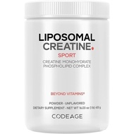Codeage Liposomal Creatine Powder Supplement - 3-Month Supply - 5000mg Creatine Monohydrate Pre Work