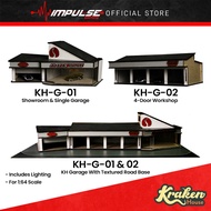 Kraken House Garage Series - KH-G-01 / KH-G-02 / KH-G-01 & 02 Diorama Model Kits For 1:64 Scale
