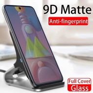 Anti-fingerprint Matte Tempered Glass Samsung Galaxy Note 10 S20 Fe S10 Lite Plus M62 M53 M52 M32 M22 5G M30s M31s M21s M51 M31 M21 M12 M11 Frosted Glass Screen Protector