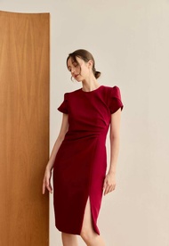 kade.bkk | เดรสลำลอง รุ่น Tulip Dress เดรสสั้น จีบด้านข้าง (KAD19)