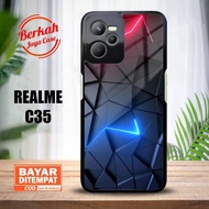 HP Berkah Case REALME C35 [ ABSTRACT CUBIC ] Casing REALME C35 Casing Glossy Softcase Hardcasehp