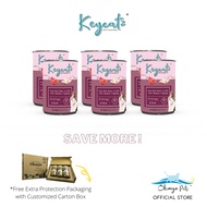 (6 cans) Keycatz® Premium Canned Cat Food 400g (Wet Cat Food) Tuna Red meat In Jelly (Makanan Kucing Basah)
