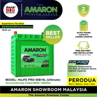 [Professional Replacement] 50B19L | NS40 | AMARON PRO Series | Perodua Myvi, Alza Honda City Crz | C